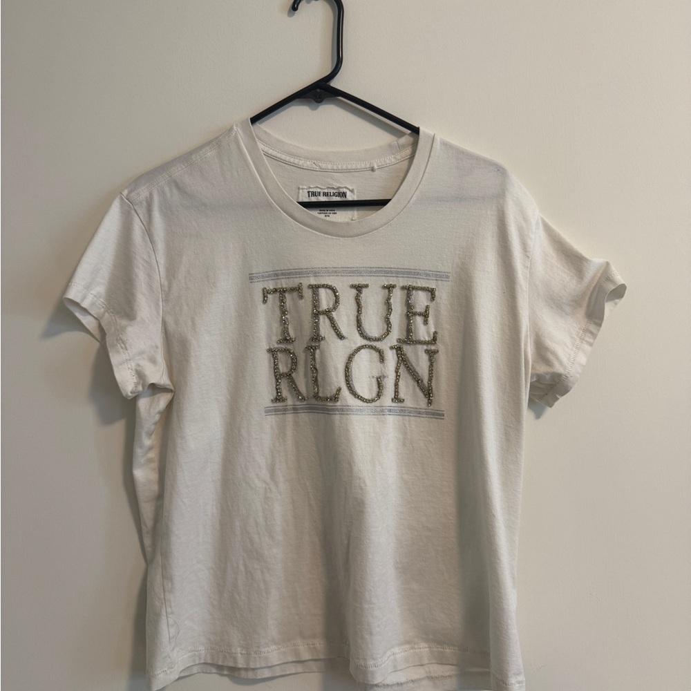 True Religion Studded Short Sleeve Tee